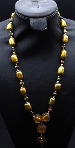 Collana perle vetro - in,