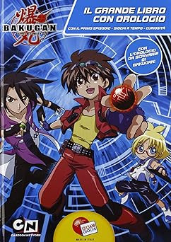 Bakugan libro con orologio - libro.,