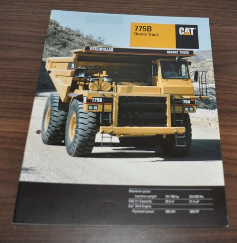 Brochure caterpillar 775b cava - brochure,