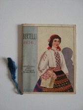 Antico calendarietto da barbiere (BERTELLI - COSTUMI dell'EUROPA ORIENTALE 1934)