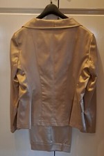 completo elegante donna,satin elasticizzato, color champagne, cucito su misura,