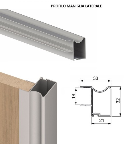 Profilo maniglia per kit - profilo,