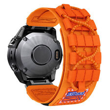 Cinturino orologio attacco rapido anello nylon per Garmin Fenix 7 7X 6 6X Pro 5 5X 3 cinturino 3 ore