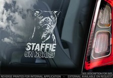 Adesivo auto Staffie -