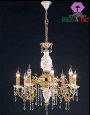 lampadario gold 8 luci