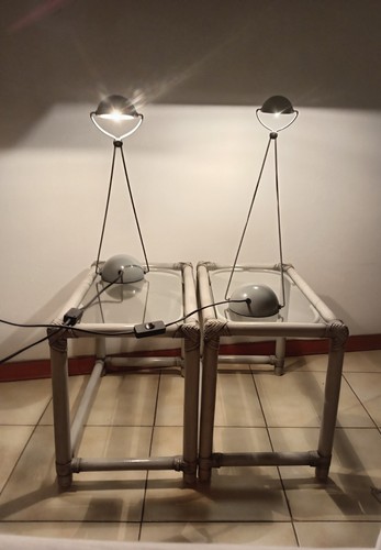 Comodini rattan e vetro - comodini,