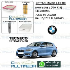 TAGLIANDO 4 FILTRI TECNECO BMW