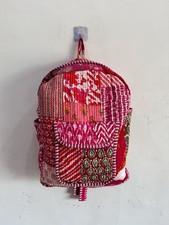 Zaino patchwork cotone rosso