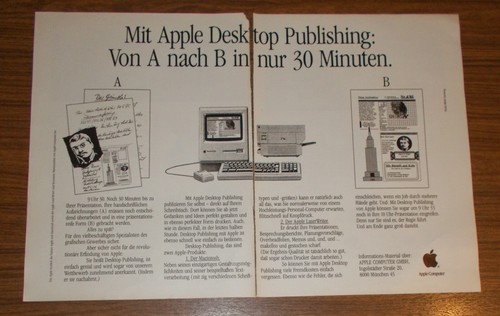 Rara pubblicità apple - rara,