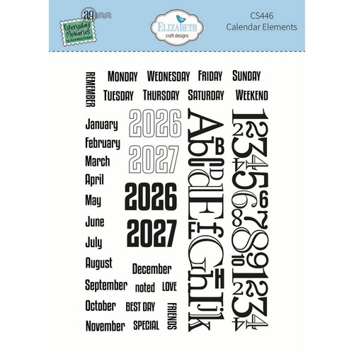 Timbri acrilici calendar - acrilici,