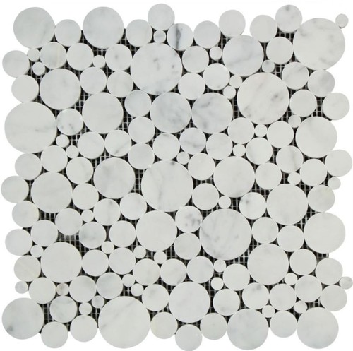 Piastrella mosaico bolle - , marmo
