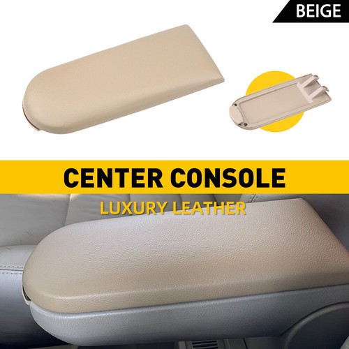 Beige center console cover lid - center,