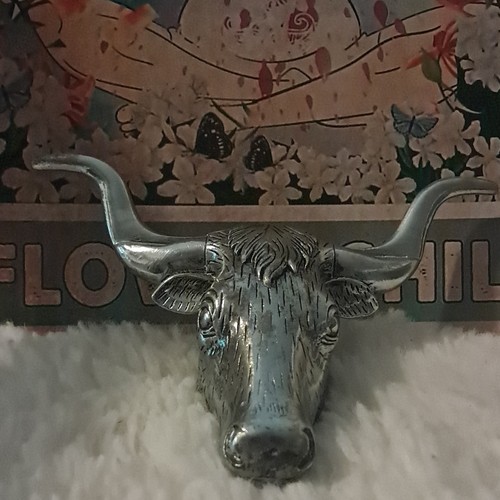 Testa toro vintage colore - di,
