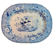 Victorian meat platter Blue &