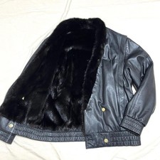 Giacca pelle agnello visone