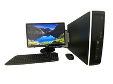 PC COMPUTER FISSO USATO GARANTITO HP / MONITOR FULL HD / TASTIERA MOUSE WIRE