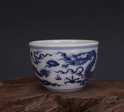 Tazza nuvola drago - dipinto, a
