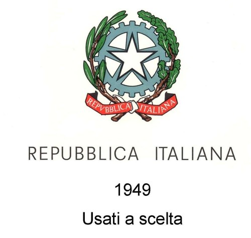 Italia repubblica 1949 da - repubblica,