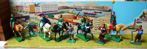Starlux lot chevaux soldats - starlux,, chevaux,