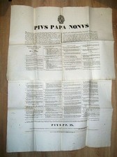 1848 - PIUS IX, Papa - Statuto