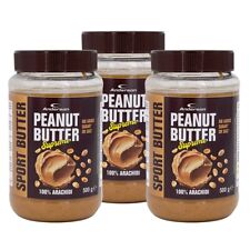 Anderson Sport Butter Burro di Arachidi Naturale 3x500 g Proteine Fibre Omega 3