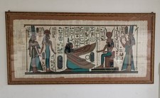 Quadro antico in papiro originale lunghezza 2,37 cm x altezza 1,16 cm 