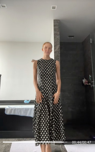 Abito midi pois zara - pois,