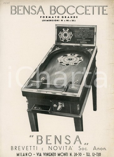 1935 milano ditta bensa - 1935,