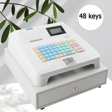 48Key Electronic Cash Register Retail Restaurant POS Casher Digital LED Display