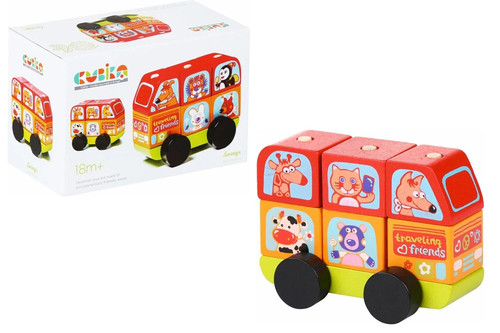 Pulmino legno happy animals - legno,