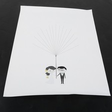 Quadro impronte digitali sposa