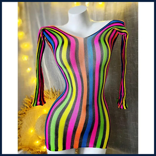 1pz copricostume donna rete - donna,