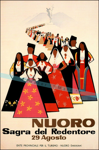 Nuoro sardenia italia - sardenia, 1954
