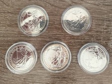 5 x 1 oz monete argento