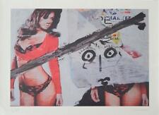 Giorgio CHIESI (1941) SERIGRAFIA su tela OPERA GRAFICA FIRMATO A MATITA cm 50x70