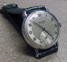 Orologio MOVADO  WATCH-cs.3p in met. rodiato/acciaio/manuale-anni '50- 30mm