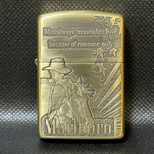 Zippo Marlboro Moon Landing Limited Edition Gold Used Authentic Box Garanzia