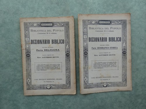 Dizionario biblico butti - dizionario,