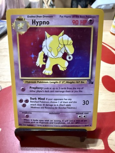Pokemon hypno fossil - hypno, 8/62