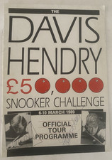 The Davis v Hendry Snooker