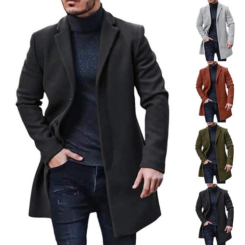 Mens faux woolen jacket - woolen,