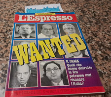 L'espresso rivista-n.39 1992-Crack-Craxi-Amato-Anna Falchi-Zucchero-Madonna