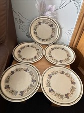 Vintage Royal Doulton Lambethware 'Harvest Garland' (LS1018) piatti x 5