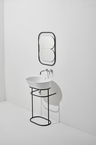 Simas wave lavabo antracite - wave, 60