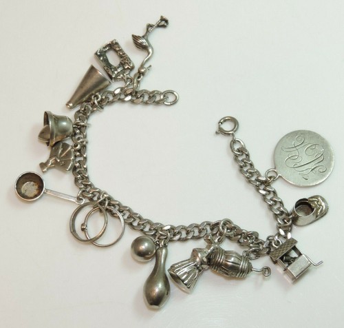 Bracciale catena con ciondoli - bracciale,