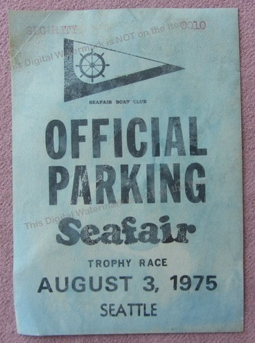 Vintage 1975 seafair - boat, club