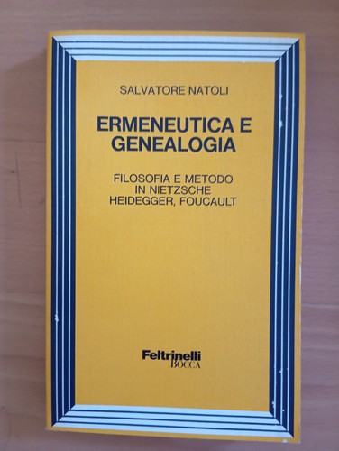 Ermeneutica genealogia - ermeneutica,