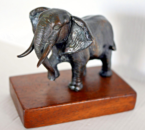 Scultura bronzo elefante - in,