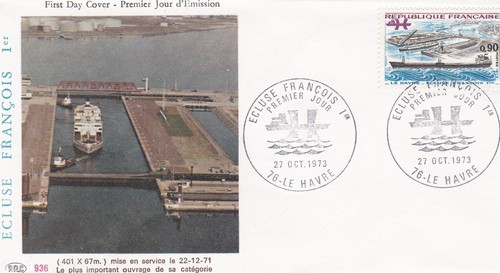 France 1973 fdc ecluse - france,