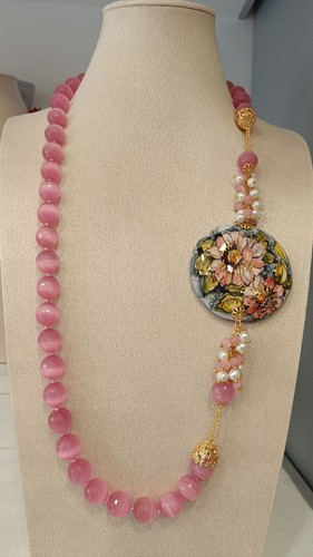 Collana artigianale lunga